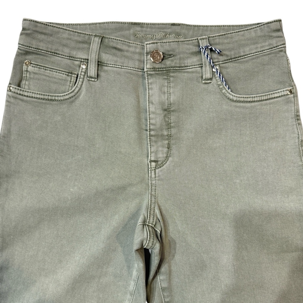 Tommy Bahama Sea Glas Denim High Rise Kicklflare Jeans - Picture 4 of 16
